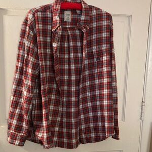 Chaps Men’s XL Red Plaid Flannel Shirt
